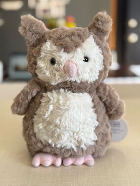 Apricot Lamb Plush Owl  - NWT